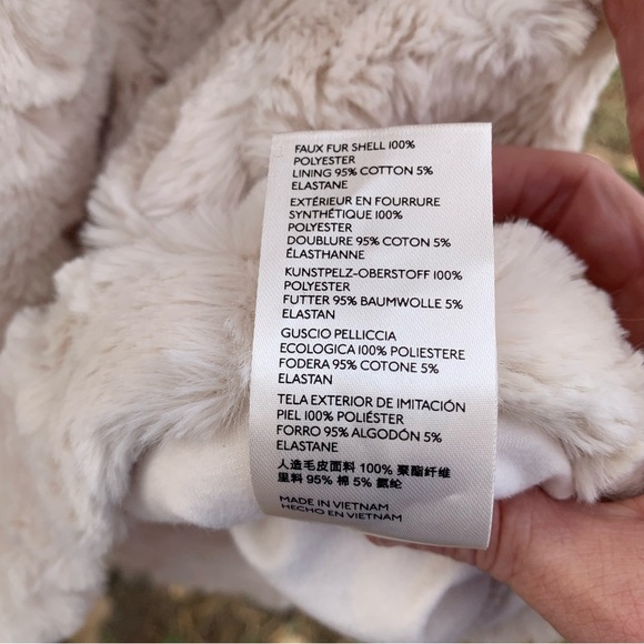 Anthropologie Maeve Faux Fur Tee in Cream - Picture 13 of 13